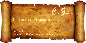 Czibula Zsombor névjegykártya