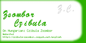 zsombor czibula business card